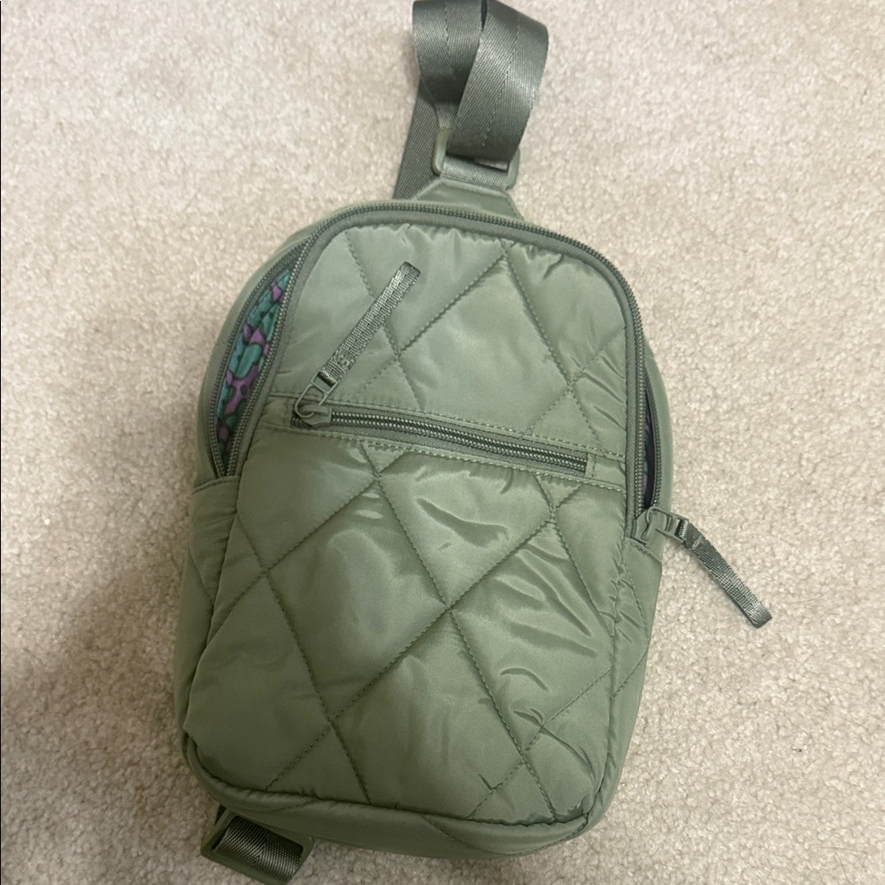 Vera Bradley  Green Sling Backpack